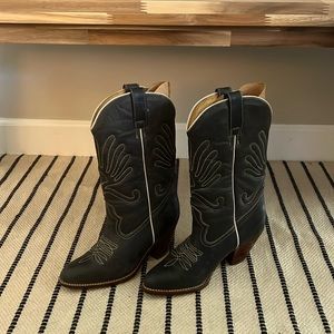 Vintage 42nd Street Western Cowboy Boots Leather 3 in Heel
